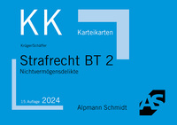Vorderes Coverbild Karteikarten Strafrecht BT 2
