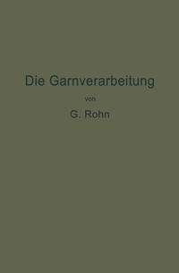 Vorderes Coverbild Die Garnverarbeitung