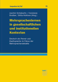 Vorderes Coverbild Mehrsprachenlernen in gesellschaftlichen und institutionellen Kontexten