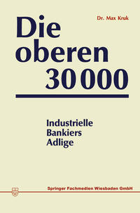Vorderes Coverbild Die oberen 30000