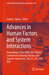 Vorderes Coverbild Advances in Human Factors and System Interactions
