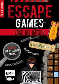 Vorderes Coverbild Escape Games Level 1 (rot) – Löse die Rätsel! – 10 Escape Games ab der 4. Klasse