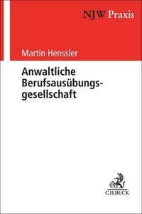 Vorderes Coverbild NJW-Praxis / Anwaltliche Berufsausübungsgesellschaft