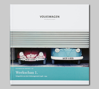 Vorderes Coverbild Werkschau 1. Fotografien aus dem Volkswagenwerk 1948-1974