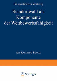 Vorderes Coverbild Werkzeuge zur Analyse und Beurteilung der internationalen Wettbewerbsfähigkeit von Regionen