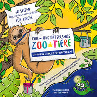 Vorderes Coverbild Mal- und Rätselspaß Zoo-Tiere