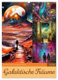 Vorderes Coverbild Galaktische Träume (Wandkalender 2026 DIN A2 hoch), CALVENDO Monatskalender