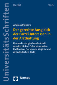 Vorderes Coverbild Der gerechte Ausgleich der Partei-Interessen in der Arzthaftung
