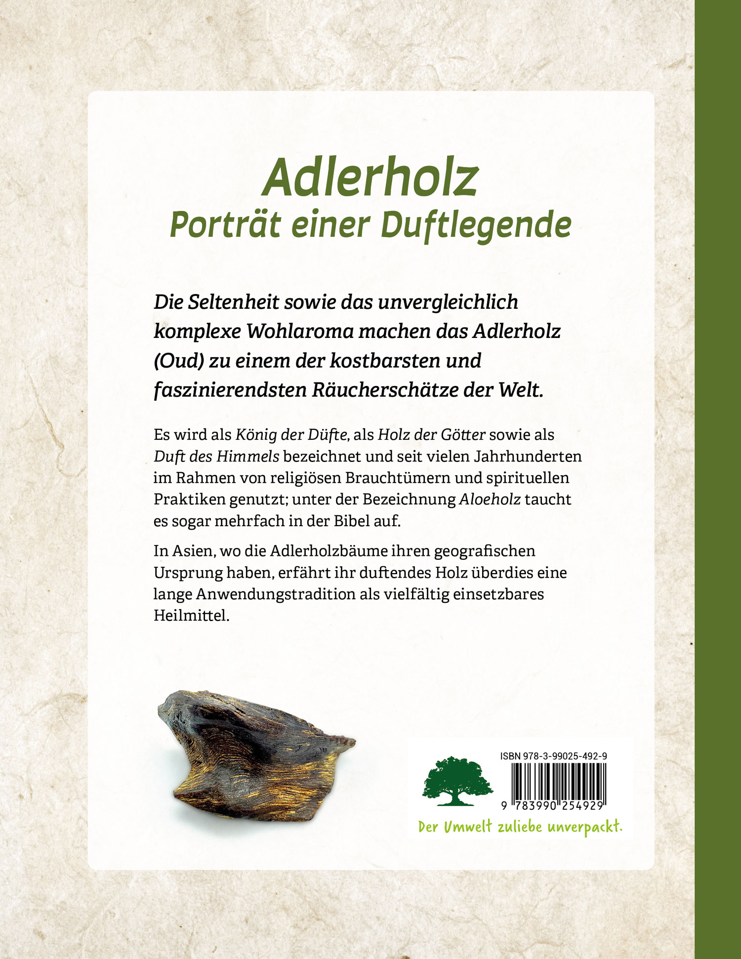 Rückseitencover Adlerholz
