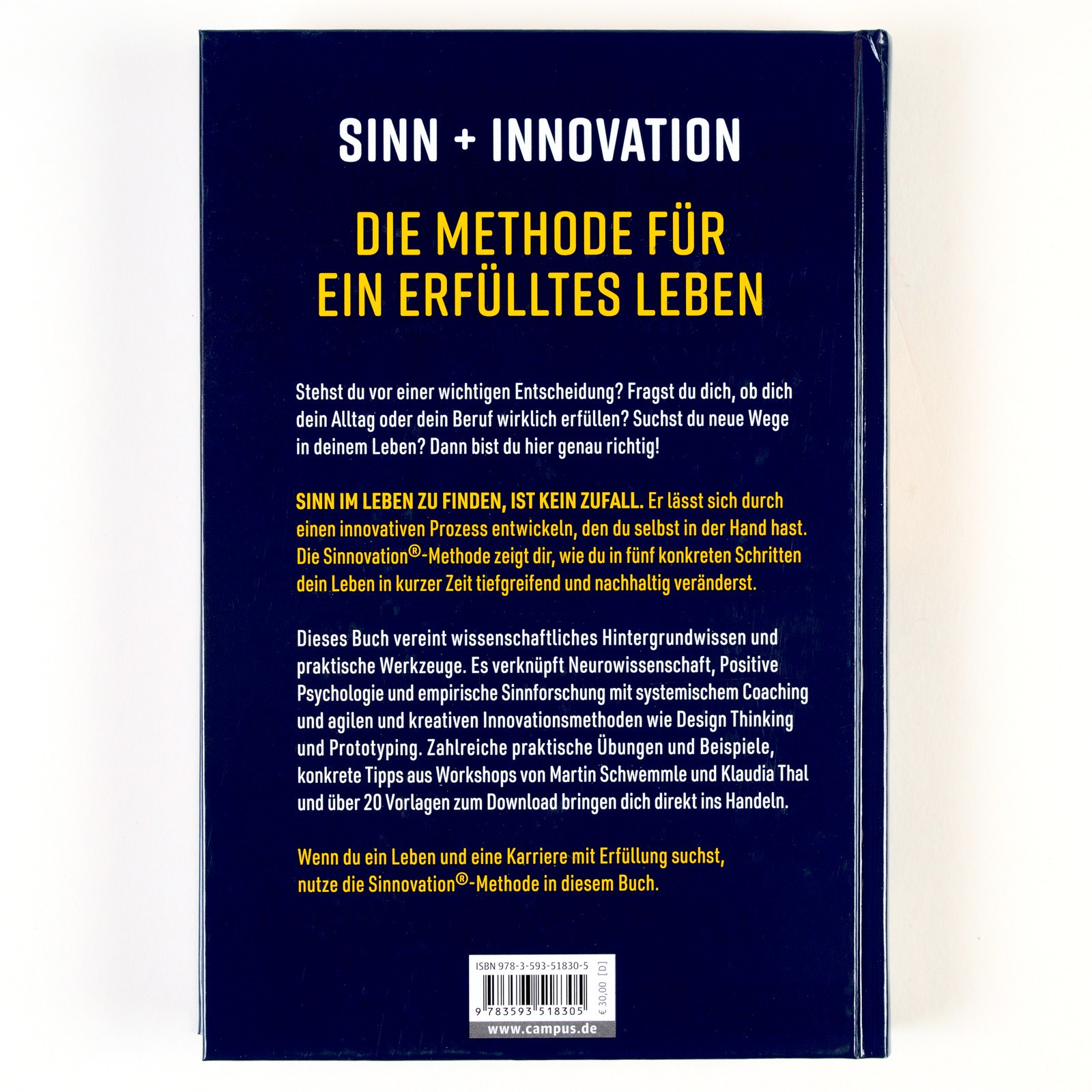 Rückseitencover Sinnovate Your Life