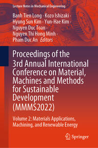 Vorderes Coverbild Proceedings of the 3rd Annual International Conference on Material, Machines and Methods for Sustainable Development (MMMS2022)
