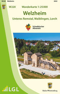 Vorderes Coverbild W220 Wanderkarte 1:25 000 Welzheim