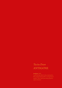 Vorderes Coverbild Tacita Dean. Antigone
