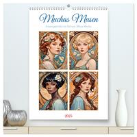 Vorderes Coverbild Muchas Musen (hochwertiger Premium Wandkalender 2025 DIN A2 hoch), Kunstdruck in Hochglanz