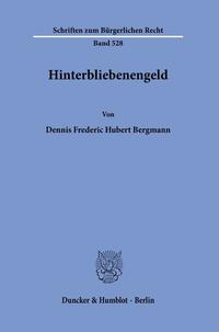 Vorderes Coverbild Hinterbliebenengeld.