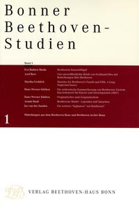 Vorderes Coverbild Bonner Beethoven-Studien