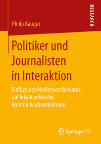 Vorderes Coverbild Politiker und Journalisten in Interaktion