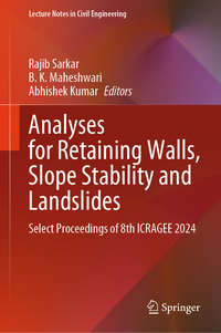 Vorderes Coverbild Analyses for Retaining walls, Slope Stability and Landslides