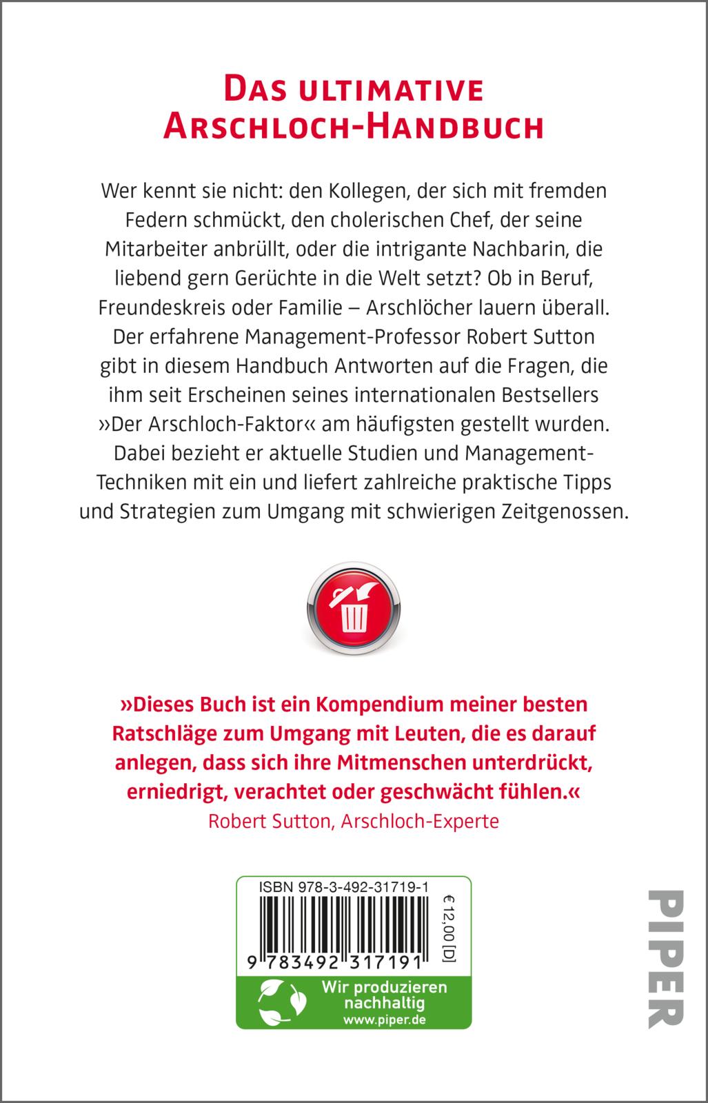 Rückseitencover Überleben unter Arschlöchern