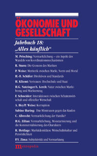 Vorderes Coverbild Ökonomie und Gesellschaft / Alles käuflich