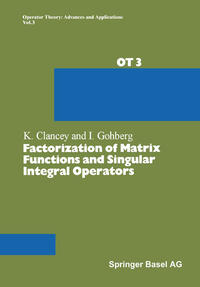 Vorderes Coverbild Factorization of Matrix Functions and Singular Integral Operators