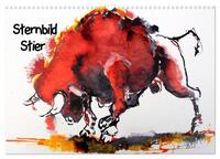 Vorderes Coverbild Sternbild Stier (Wandkalender 2025 DIN A3 quer), CALVENDO Monatskalender